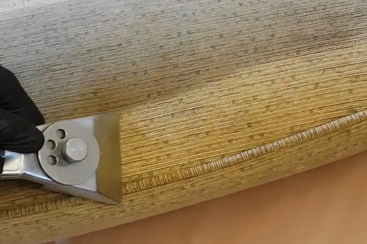 Residential upholstery cleaning in progress by Exact Clean