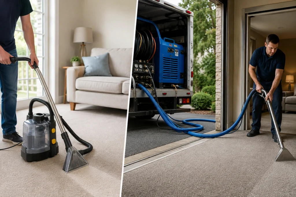 truck mounted carpet cleaning vs hire machines whats the difference