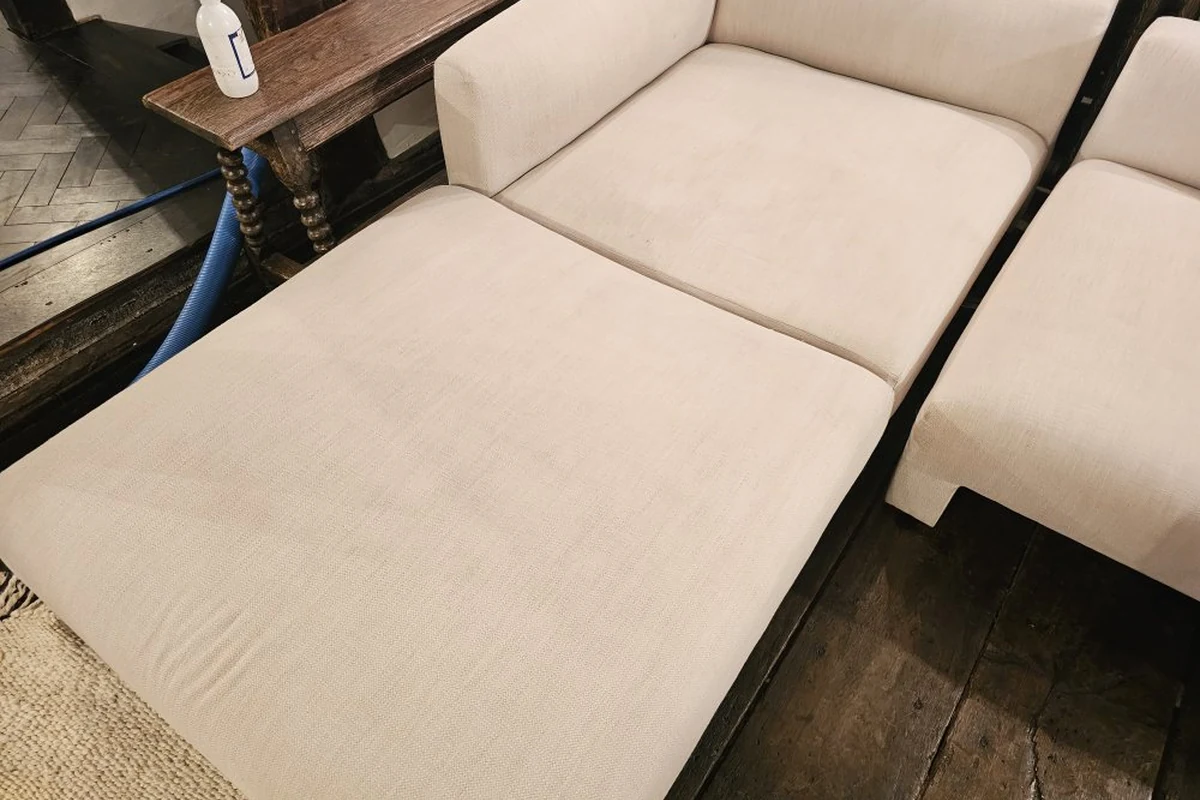 Residential upholstery after professional cleaning