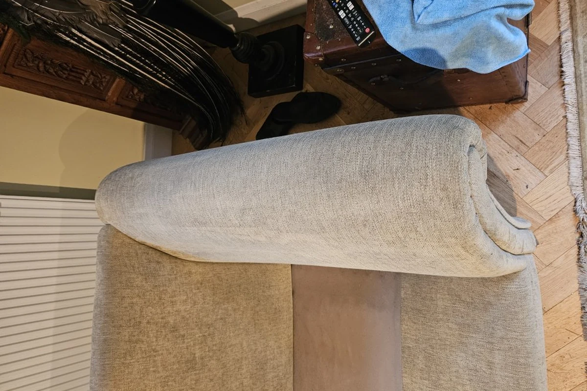 Second residential upholstery example after cleaning by Exact Clean